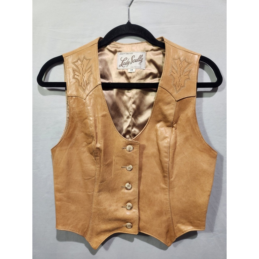 Scully & Scully Tan Leather Vest